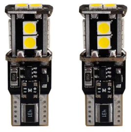 Simoni Racing T10 10-LED Lampen 'Canbus No-Polarity' - High Brightness Superwhite - Set à 2 stuks