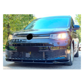 Oneway Voorspoilerlip passend voor Volkswagen Caddy MK5 2020- – Glanzend zwart