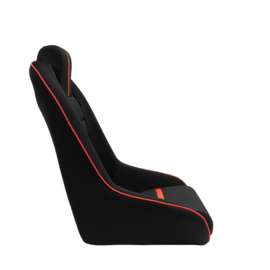 Sportstoel 'Classic RS' - Zwart/Rood - Vaste rugleuning + Geïntegreerde hoofdsteun - incl. sledes