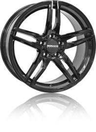 MONACO WHEELS GP1 18inch 8,0j 5/112 ET35 Naaf 66,5mm Zwart Glans