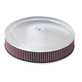 K&N luchtfilter rond - 130mm aansluiting, 356mm diameter, 70mm hoogte, 32mm drop base (60-1280)