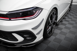Maxton Design Voorbumpervleugels (Canards) Volkswagen Polo GTI Mk6 Facelift