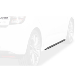 Sideskirts 'Slim' passend voor Citroën C3 2009-2016 (ABS zwart glanzend)