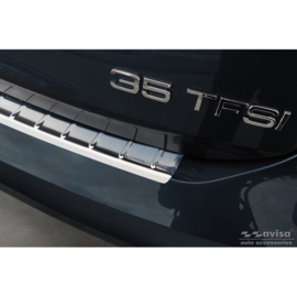 RVS Achterbumperprotector passend voor Audi A3 (8Y) Sportback 2020- 'Ribs'