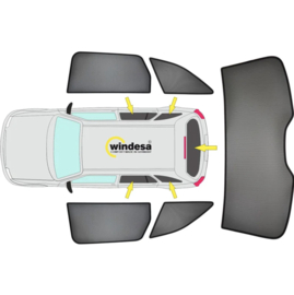 SunClip Zicht- & Zonwering passend voor Audi Q5 (8R) 2008-2016