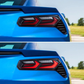 VLAND LED-achterlichten voor 2014–2019 Chevrolet Corvette C7 Kleur: Rood Helder