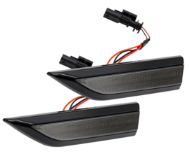 Set LED Zijknipperlichten passend voor Volkswagen Caddy IV 2015-2020 - Rookgrijs- incl. Dynamic Running Light