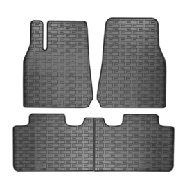 Rubber matten passend voor Tesla Model Y 2020- (3-delig + montagesysteem)