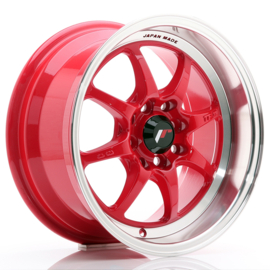 TFII JR-Wheels Red 15 Inch 7.5J ET30 4x100/114.3