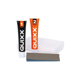 Quixx Scratch Remover / Krasverwijderaar (25g polish/25g finish/2 doekjes/4 schuurpapier)