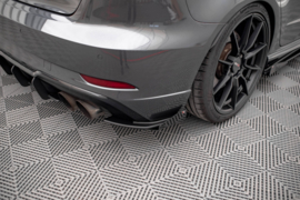 Maxton Design STREET PRO ACHTERZIJSPLITTERS + KLEPPEN AUDI S3 SPORTBACK 8V FACELIFT