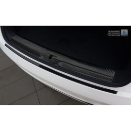 Carbon Achterbumperprotector passend voor Audi Q3 2011-2015 & 2015- Zwart Carbon