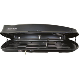 Twinny Load Dakbox NXT 530 Liter Glanzend-Zwart 201x90x40cm (Dubbelzijdig)