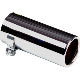 Uitlaatsierstuk RVS - rond 76mm - lengte 170mm - 50-60mm aansluiting