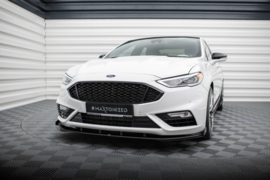 Maxton Design Street Pro Frontsplitter + flappen Ford Mondeo Sport Mk5 Facelift / Fusion Sport Mk2 Facelift