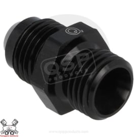 Aluminium adapter male/male D04 - 1/8 BSP - Zwart