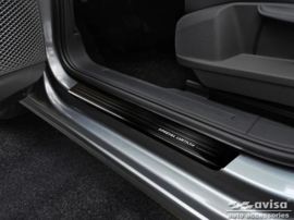 Zwart RVS Instaplijsten passend voor Volkswagen Caddy V 2020- - 'Special Edition' - 2-delig