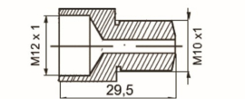 Verloop M12/M10