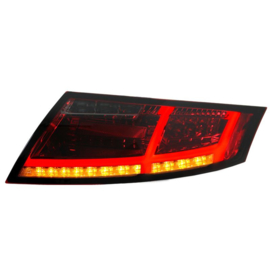 Set LED Achterlichten passend voor Audi TT 2006-2013 - Rood/Rookgrijs - incl. Dynamic Running Light