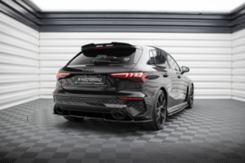 Maxton Design CENTRALE ACHTERSPLITTER AUDI RS3 SPORTBACK 8Y Gloss Black