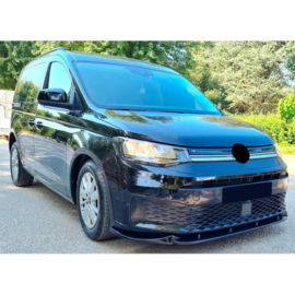 Oneway Voorspoilerlip passend voor Volkswagen Caddy MK5 2020- – Glanzend zwart