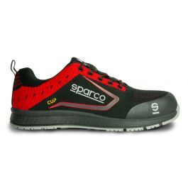 Sparco Lichtgewicht Werkschoenen Cup S1P Albert Zwart/Rood Maat 46