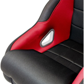 Sportstoel 'K5' - Zwart/Rood - Vaste rugleuning - incl. sledes