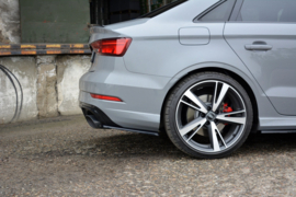Maxton Design ZIJSPLITTERS ACHTER AUDI RS3 8V FL SEDAN Gloss Black