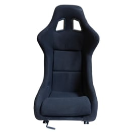 Sportstoel 'MO' - Zwart - Vaste polyester rugleuning - incl. sledes