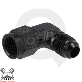 Adapter 90° female / male draaibaar D06 - Zwart