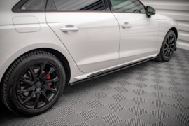 Maxton Design SIDESKIRTS DIFFUSERS AUDI A4 B9 FACELIFT Gloss Black