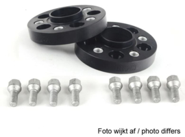 H&R DRA-Systeem Spoorverbrederset 44mm per as - Steekmaat 5x112 - Naaf 57,1mm - Boutmaat M14x1,5 - passend voor Skoda/Volkswagen/Cupra - Zwart