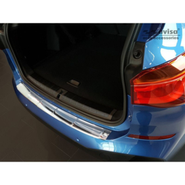 RVS Achterbumperprotector passend voor BMW X1 (F48) M-Pakket 2015-2022 'Ribs'
