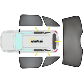 SunClip Zicht- & Zonwering passend voor Audi Q3 Sportback (F3N) 2019-
