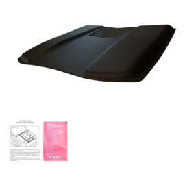 Oneway Motorkapluchtinlaat (Scoop) passend voor Volkswagen Amarok MK1 2010-2022 & Nissan Navara D40 2005-2010 - Matzwart