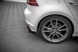 Maxton Design Street Pro Achterzijde Splitters + Flaps Volkswagen Golf R Mk7