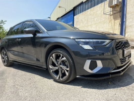 Motordrome Set sideskirts passend voor Audi A3 (8Y) 2020- (ABS Glanzend zwart)