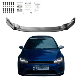 Oneway Voorspoilerlip passend voor Volkswagen Golf VII HB/Variant R/R Line 2013-2016 – Glanzend zwart