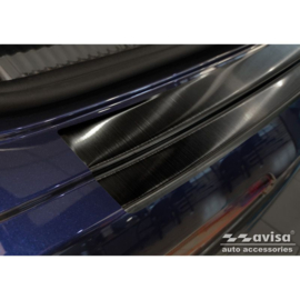 Zwart RVS Achterbumperprotector passend voor Audi Q7 (4M) 2015-2019 & FL 2019- incl. S-Line