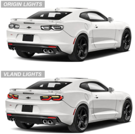 VLAND LED-achterlichten voor 2019-2024 Chevrolet Camaro Kleur: Helder gerookt