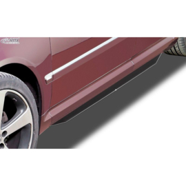 Sideskirts 'Slim' passend voor Audi A8 D3 2003-2009 (ABS zwart glanzend)