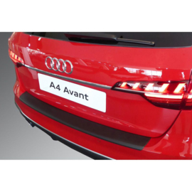 ABS Achterbumper beschermlijst passend voor Audi A4 Avant S-Line & S4 Avant Facelift 2019- Zwart