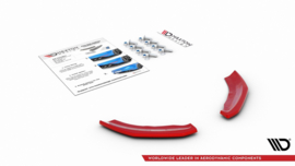 Maxton Design ACHTERZIJDE SPLITTERS Volkswagen Polo GTI Mk6 RED