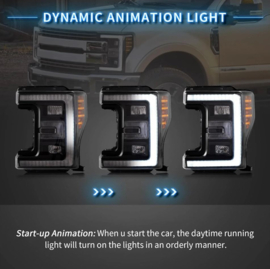 VLAND LED-koplampen voor 2017-2019 Ford F250 F350 F450 F550