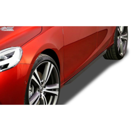 Sideskirts 'Slim' passend voor Volvo V40 2012- (ABS zwart glanzend)