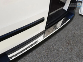 RVS Chroom Achterbumperprotector passend voor Volkswagen Crafter & MAN TGE 2017- 'Ribs'