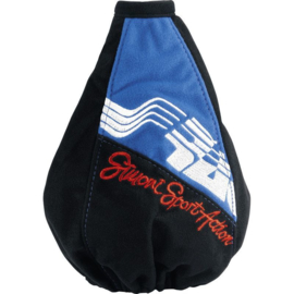 Simoni Racing Pookhoes Sport Action - 150x150mm/Ø190mm - Zwart/Blauw Microfiber