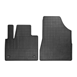 Rubber matten passend voor Mercedes Citan (W420) Box & Renault Kangoo Furgon & Nissan Townstar 2021- (2-delig + montagesysteem)