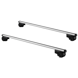 Universele Dakdragerset Twinny Load Aluminium Driver 124cm voor auto's met open reling