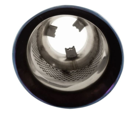 Simoni Racing Uitlaatsierstuk Rond/Schuin Ti-Tip - Ø114xL210mm - Montage ->60mm